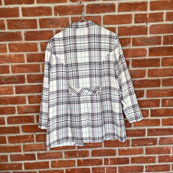Oversized plaid blazer - Picture 6 of 8